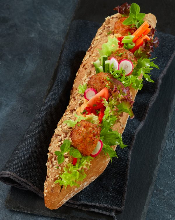 Baguette med Falafel