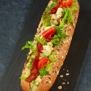 Baguette med Eggesalat m bacon