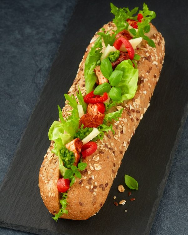 Baguette med Kylling Pesto