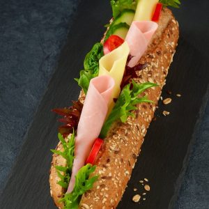 Baguette med Ost og Skinke
